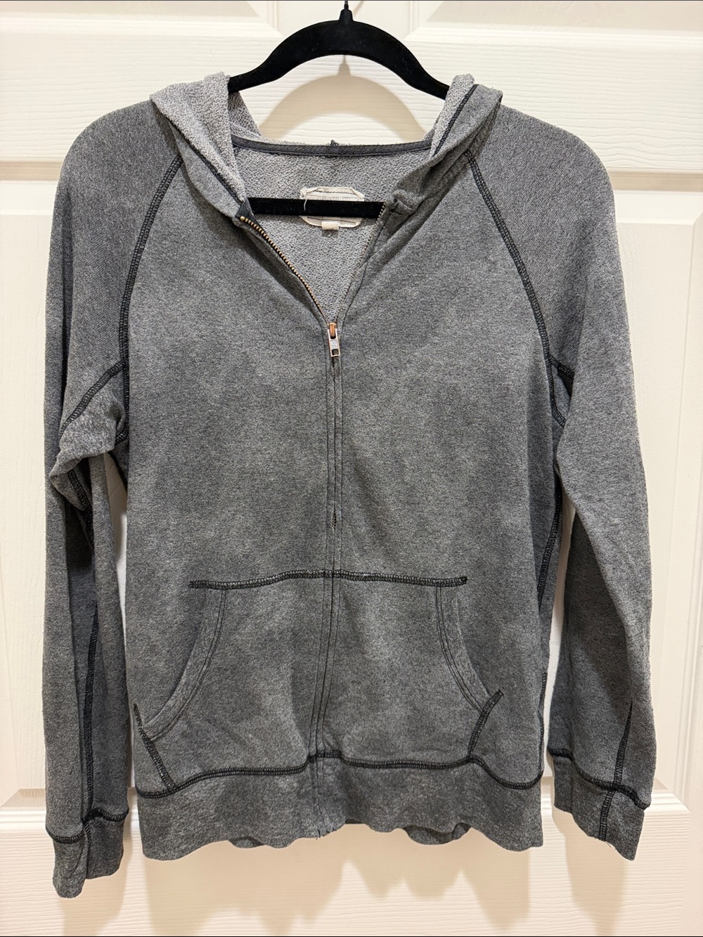 Current Elliott Vintage Zip-Up Hoodie Exhaust Sweater - 1 / Small - 90s